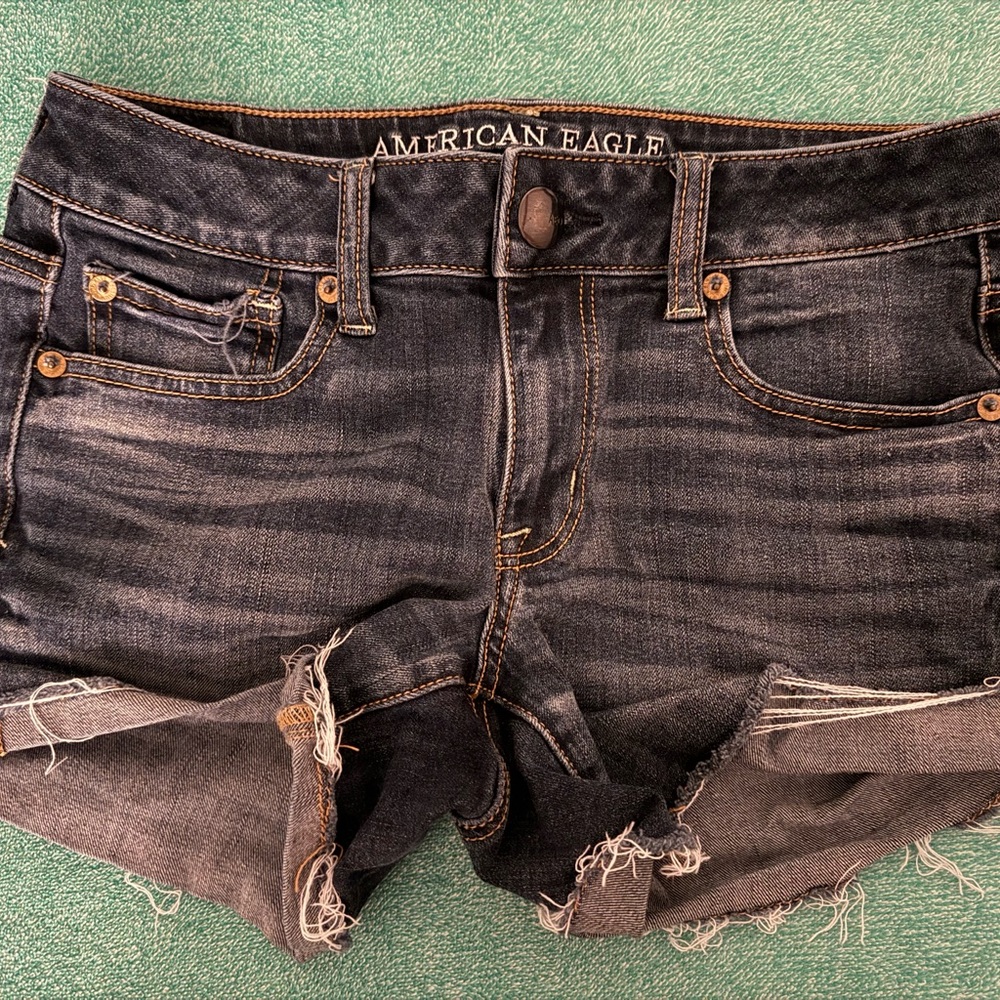 American Eagle Outfitters Dark Blue Jean Shorts